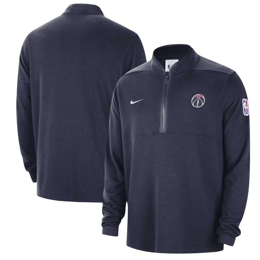 Washington Wizards Shirt Womens 1/4 Zip Pullover Nike Ladies NBA Issued